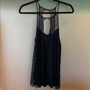 beautiful & delicate lace top over t-shirt. Sexy!